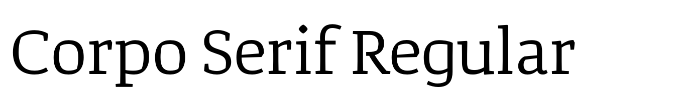 Corpo Serif Regular